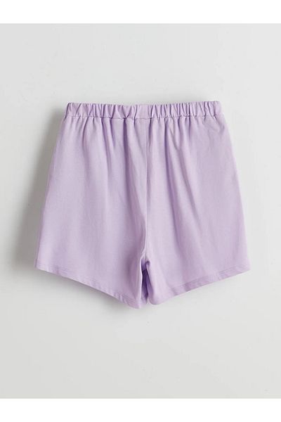 LC Waikiki Lcw Kids Black Elastic Waist Girls Shorts