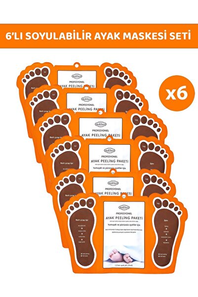 ModaLucci ÇORAP TİPİ AYAK PEELİNG MASKESİ 6'LI