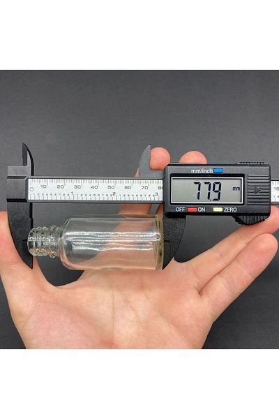 Tanemce 12Pcs Clear Glass Shot Bottle Leakproof with Black Plastic Cap Cologne Fragrance Ornament Multi-Purpose Bottle 30ml