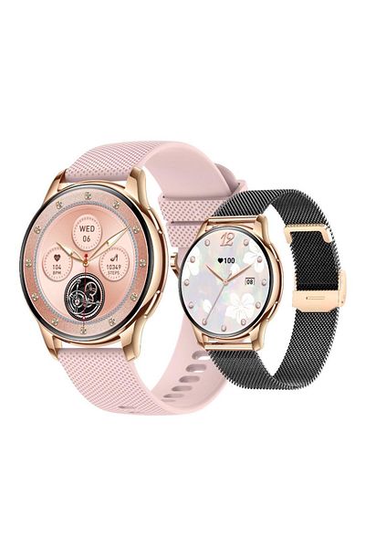 e-Wantay Smartwatch Y11, Display 1.32", Ip67, Bt Call, Ai Voice, 100 Sports, 2 Bracelets, Android/ios