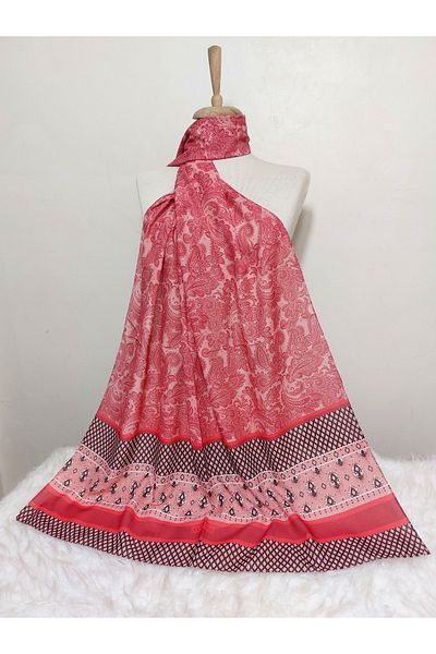 REMOMODA Ethnic Patterned Chiffon Shawl
