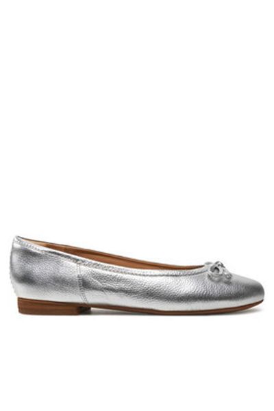 CLARKS women's ballerinas 26176380 silver