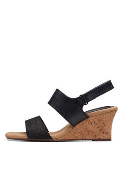 CLARKS Sandale Clarks pentru femei 26171237 Negre