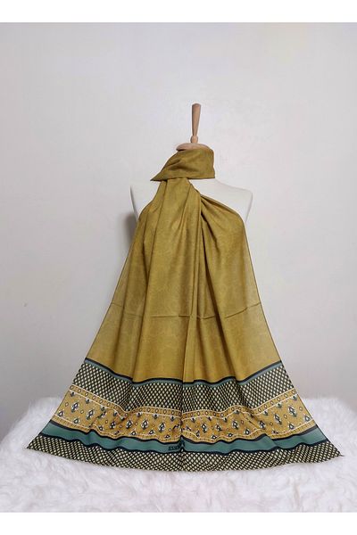 REMOMODA Ethnic Patterned Chiffon Shawl