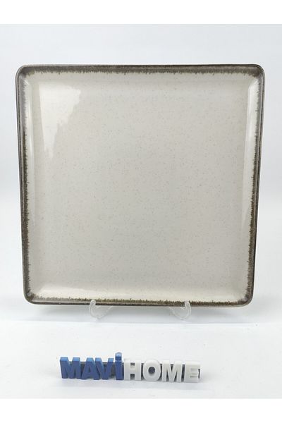 MAViHOME Tan Series 27 X 27 cm Cinnamon Square Presentation Plate Single