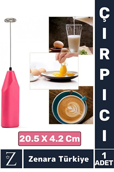 Zenara Ergonomik Çelik Uç Soğuk Kahve Süt Köpürtücü Sos Krema Mama Yumurta Çı...