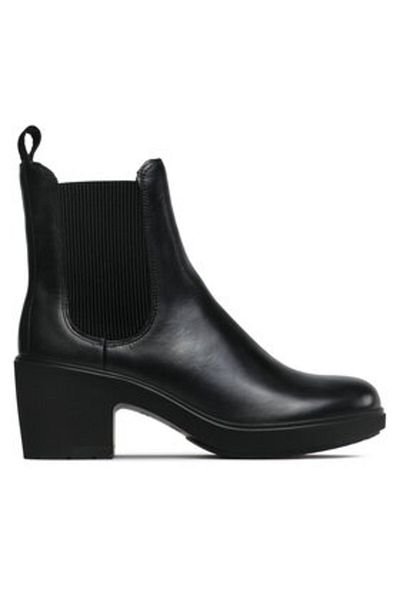 Ecco ghete de damă până la gleznă 22221301001 negre