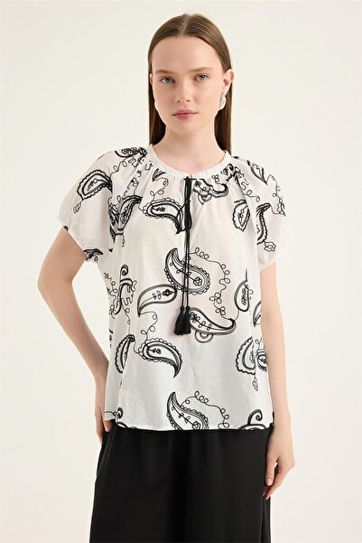 HomeStore Μπλούζα με σχέδιο σάλι