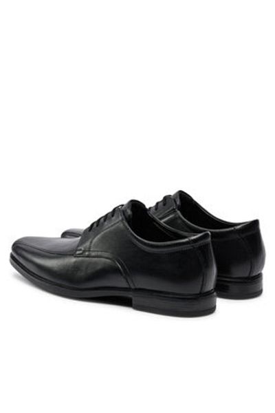 CLARKS Men's Half-boots black CLARKS-HOWARD OVER BLACK LEATHER 26174925