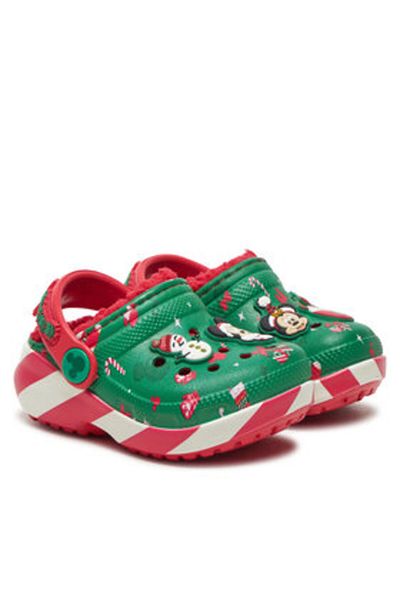 Crocs unisex child flip-flops 210815 CLASSIC MICKEY XMASS LINED CLOG T green