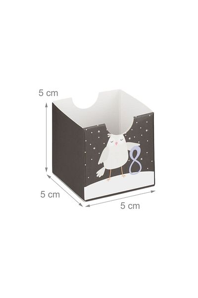 Relaxdays Calendar de Advent, model C, multicolor, 32,5 x 22 x 5,5 cm