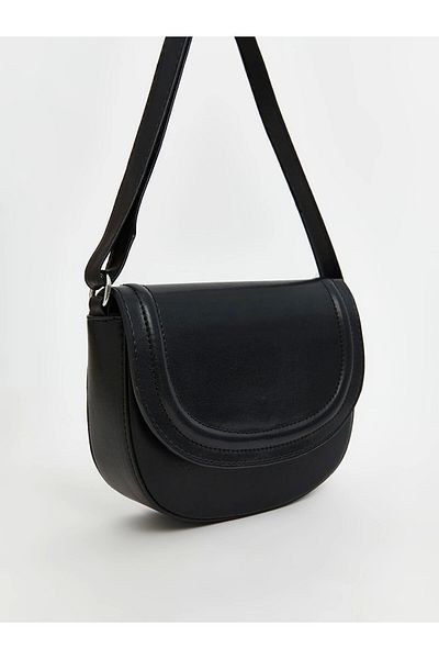 LC Waikiki Lcw Accessories Black Leather Look Women's Shoulder Bag