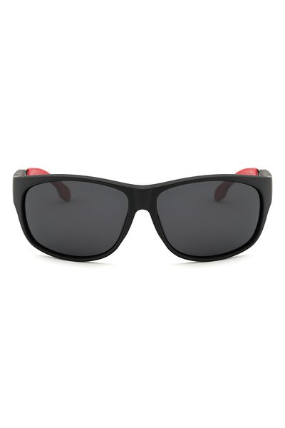 Angel Eyes Oval Rectangle Design Black Frame Black Glass Polarized Men's Goggle Ce Certified