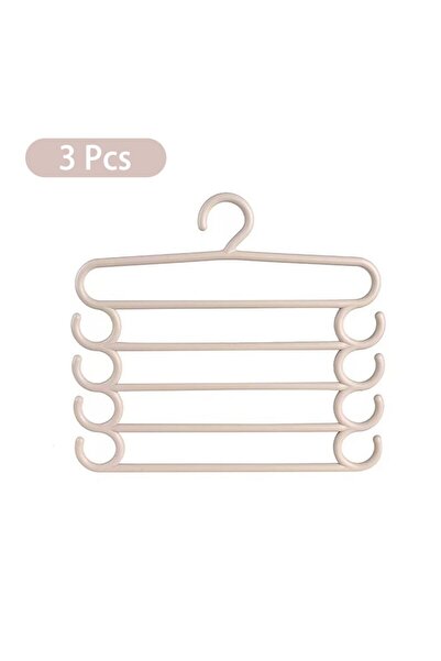 Choice رف بنطلونات متعدد الوظائف من الأرز الأبيض، 3 قطع، 1/2/3 قطع، يوفر مساح...