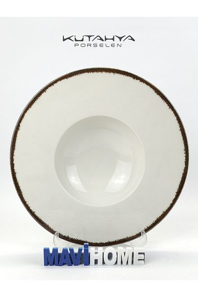Kütahya Porselen Corendon Series 25 Cm Cream Pit Pasta Plate