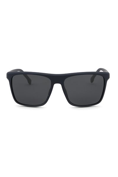 Angel Eyes Rectangle Design Navy Blue Frame Black Glass Polarized Men's Goggle Ce Certified