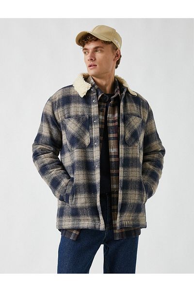 Koton Jachetă cămașă în carouri Lumberjack