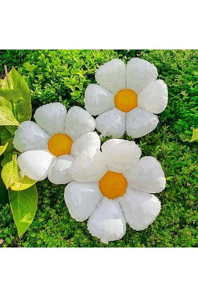 KBK MARKET Daisy Foil Balloon 3 Pcs