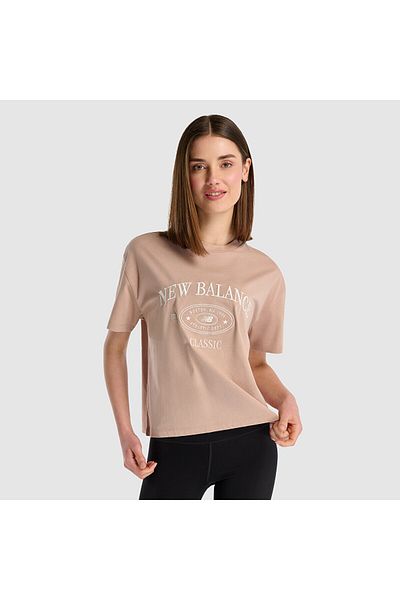 New Balance Wnt1508 Brown Women's T-Shirt
