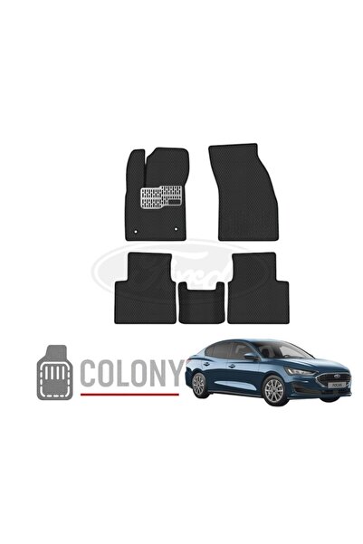 COLONY Ford Focus Sedan 2019+ Hücreli Premium Eva Paspas Seti Tam Set Paspas ...
