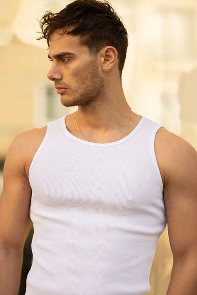 STOREBARS Halter Collar Men's Singlet – Athlete Type, Lycra