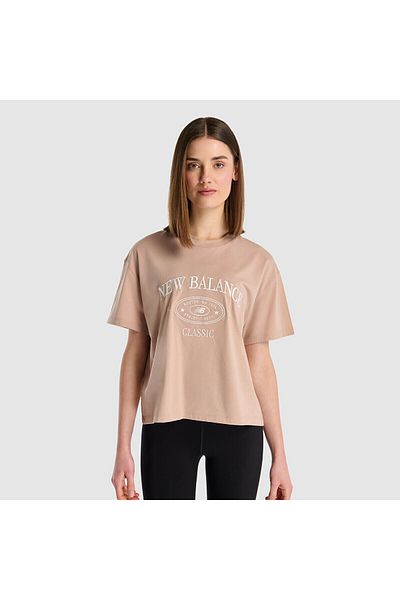 New Balance Wnt1508 Brown Women's T-Shirt