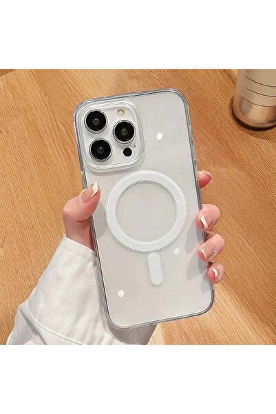 shop Iphone 12 Pro Max Uyumlu Şeffaf Slikon Kılıf