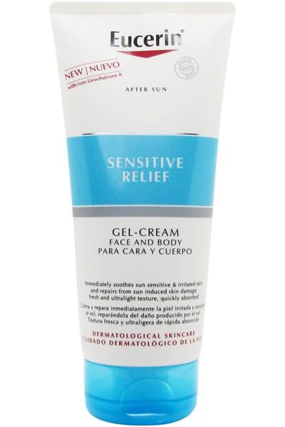 Eucerin يوسيرين جل كريم ما بعد الشمس من سينسيتيف ريليف 200 مل