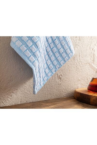 English Home Laveta de uscare din bumbac Lega 30x50 cm Albastru deschis