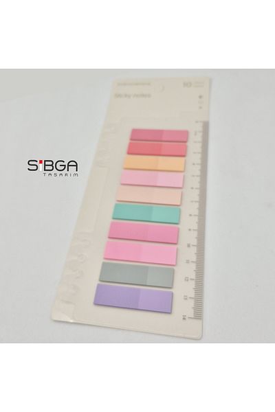 sibga tasarım Transparent Color Postit Post-It Post It. Book Marker Bookmark Postit Sticker Note Paper 200 Sheets