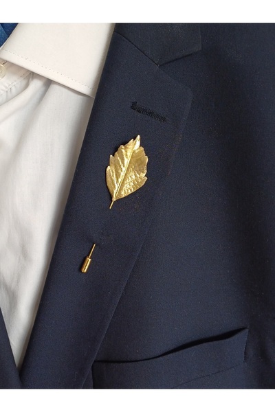 CREATİVESHOP Yaprak Yaka Iğnesi – El Yapımı Damat Yaka Çiçeği | Polimer Kil |...