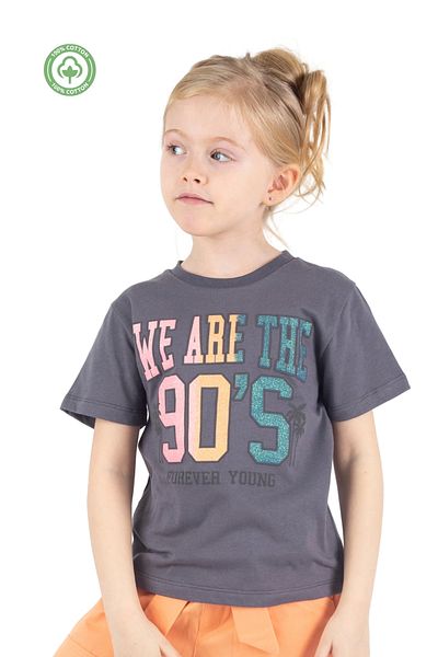 Divonette Girl's Patterned Short Sleeve T-Shirt -Children's Clothing