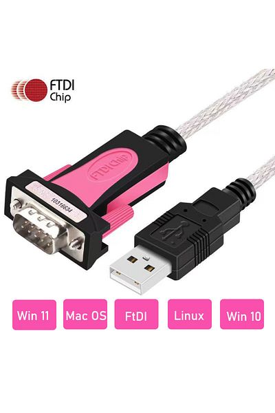 Choice 1.5 متر Ftdi USB إلى Rs232 ذكر Db9 كابل محول منفذ تسلسلي Com رقاقة Ftdi USB R232 كابل محول Win