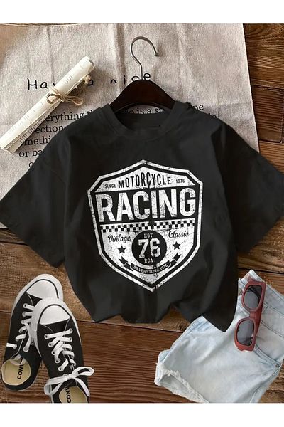 Korefanzin Tricou premium 100% bumbac cu design RACING
