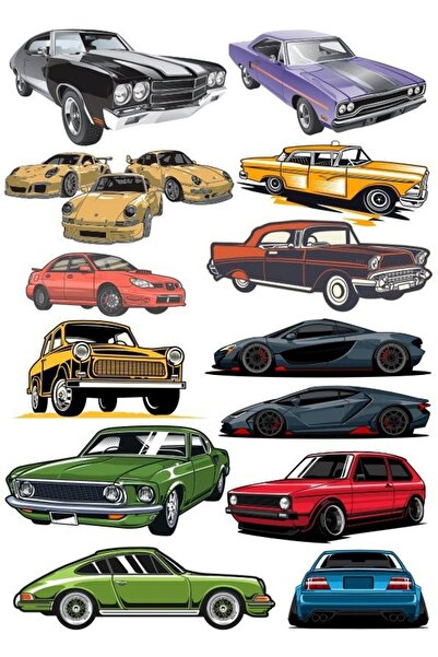 Reysa Tasarım مجموعة ملصقات السيارات - 5 13 قطعة للهاتف والكمبيوتر اللوحي وال...