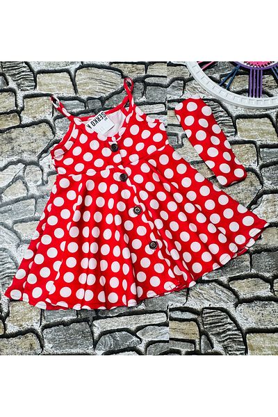Yusuf Kids Polka Dot Esklı Girl Dress