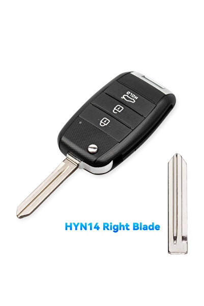 Choice3 غطاء مفتاح السيارة القابل للطي 3BT HYN14R Blade KEYYOU ثنائي/ثلاثي/رب...
