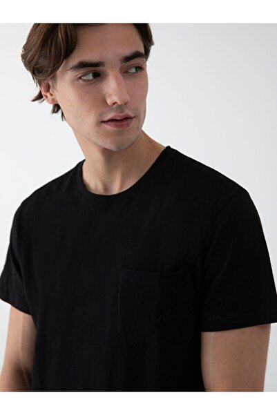 Ltb Μαύρο μπλουζάκι με τσέπες