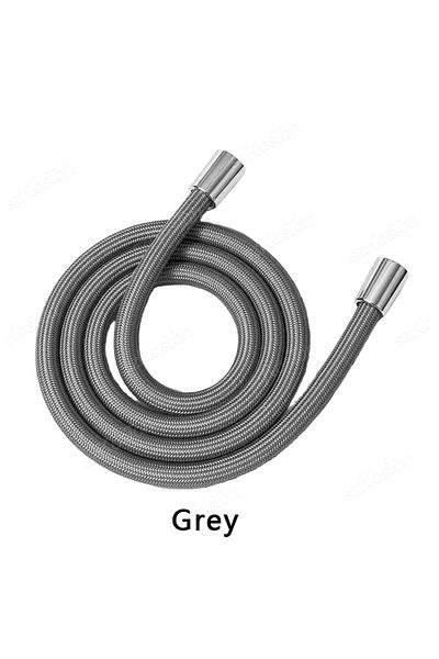 Choice 1.5m Grey Bathroom Nylon High Pressure Flexible Smooth 1.5/2.0 Meter Shower Hose Flexible Handheld A