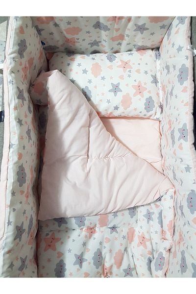 Baby Clime 45X85 Mother's Side Baby Sleeping Set for Rocking Cradle – Portable Basket Crib Sleeping Set