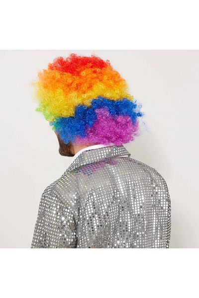PRATİKOBA Colorful Curly Afro Bonus Wig