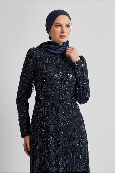 Alvina Sequin Evening Dress 50512
