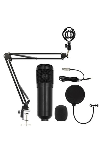 fulina Microphone Kit, Hanging, Bm800 Professional Shock Mount, High Quality and Durable, For Recording