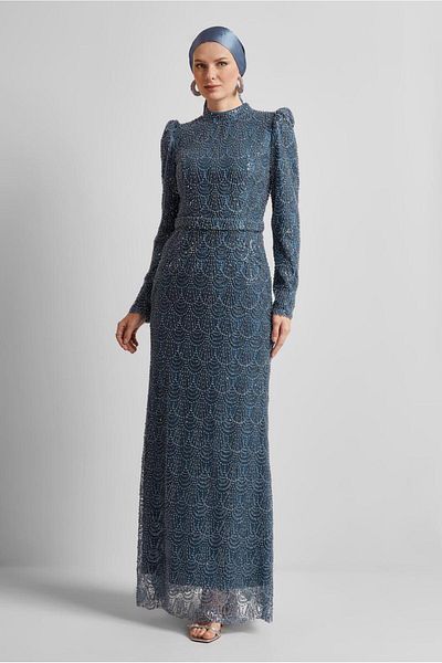 Alvina Beaded Evening Dress 50513