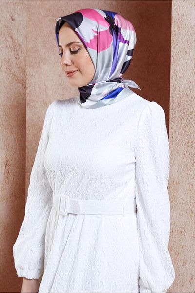 Alvina Ψηφιακό κασκόλ ALVİNA 3288 Model