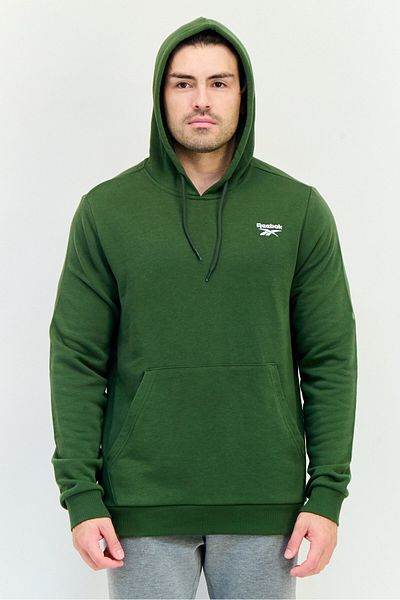 Reebok Men Sportswear Fit Long Sleeves Running Hoodie, Green