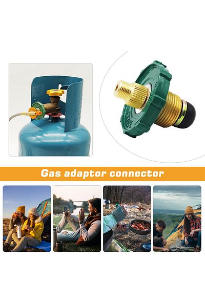 MOJOYCE Outdoor Stove To Lpg Tank Connector Durable Liquefied Gas Cylinder Connector Practical Zinc Alloy...