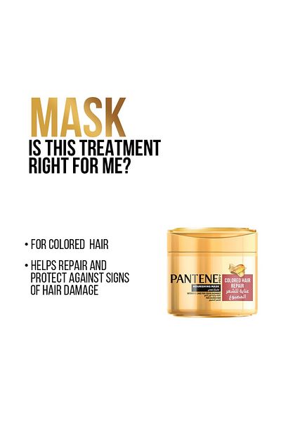 Pantene Pro-V Color Protect Keratin Hair Mask 300ml – Deep Nourishment for Colored Hair