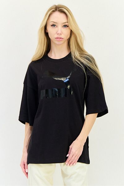 Puma Women Sportswear Fit Short Sleeve Outdoor Top, Black