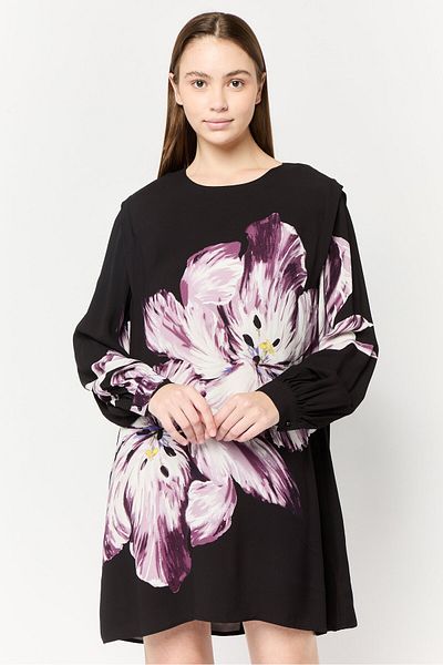 Scotch & Soda Women Floral Print Mini Dress, Multicolor